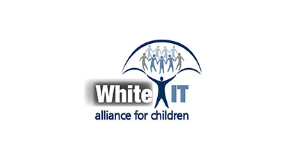 Logo White IT - alliance for children