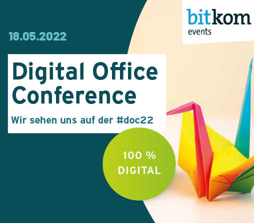 Newsteaser zur Digital Office Converence BITKOM 2022